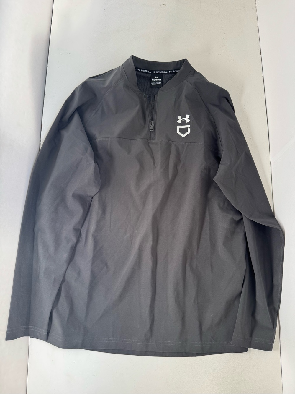 Under Armour Utility Cage Baseball Jacket Men's medium Long Sleeve 1/4-Zip